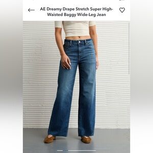 American Eagle Outfitters Dark Blue Flare Jeans